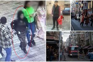 Primele imagini cu principala suspectă în cazul exploziei din Istanbul. Un tată şi fiica sa de 3 ani, printre victime