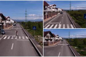 Strada zebrelor: Un cartier din Târgu Jiu se bucură de şase treceri de pietoni pe nici 200 de metri, care se opresc în câmp