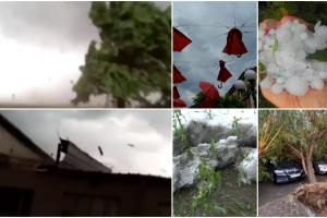 România lovită de un fenomen extrem: O tornadă puternică a luat pe sus acoperișul unei case din Brăila. Vântul a suflat cu viteze ce au ajuns şi la 70-75 km/h