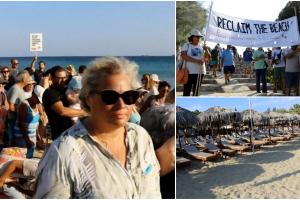 Revolta prosoapelor de plajă. Grecii protestează împotriva șezlongurilor care invadează plajele publice