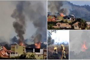 Incendii de vegetaţie devastatoare în Tenerife. 3.000 de oameni evacuaţi din cauza focului. Sute de pompieri luptă cu flăcările