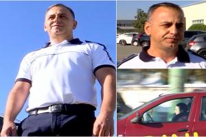 "Şi-a lăsat capul în piept". Ionuţ, poliţistul erou care a salvat o femeie de la moarte, în timpul examenului auto în Cluj. Cursanta făcuse infarct la volan