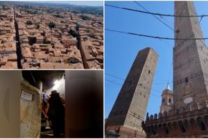 Turnul înclinat din Bologna a fost închis temporar. Autorităţile se tem că s-ar putea prăbuşi în orice moment