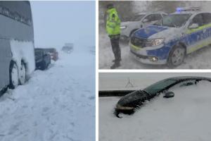 Furtuna de zăpadă din estul României a făcut prăpăd: 70.000 de oameni, rămaşi fără curent. Şcolile din 5 judeţe sunt închise