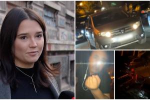 Şoferiţă agresată în traficul din Bucureşti de un individ care nu i-a acordat prioritate. Şi-a făcut şi nevoile pe maşina ei
