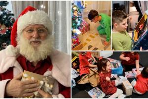 Moş Crăciun a fost la datorie pentru copiii cuminţi: A adus daruri, bucurii, magie şi multe zâmbete