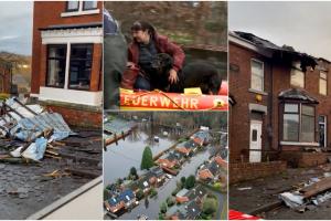 O nouă furtună ameninţă Europa. A făcut deja prăpăd în UK: Vântul a suflat cu 130 km/h, zeci de mii de case au rămas pe întuneric