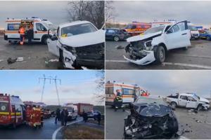 Neatenția a băgat patru oameni în spital, în Constanța. Un șofer a provocat un accident grav, pentru că nu a acordat prioritate când a ieşit de pe un alt drum