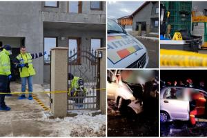 Crimă descoperită întâmplător după un accident rutier în Botoșani. Polițiștii cred că șoferul ar fi intrat intenționat în copacul de pe marginea drumului