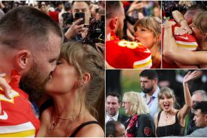 Cine este noul iubit al lui Taylor Swift. Artista i-a sărit în brațe pe terenul de la Super Bowl, după ce echipa lui a câștigat meciul