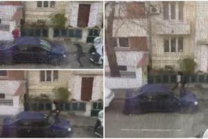 Scene şocante pe o stradă din Capitală. Un bărbat i-a spart parbrizul maşinii fostei iubite cu picioarele. Femeia, paralizată de frică, s-a baricadat 