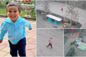 Ultimele imagini cu băieţelul de 2 ani din Botoşani, înainte de dispariţie. Radu Aryan este de negăsit de aproape 24 de ore