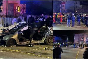 Şoferiţă cu o alcoolemie uriaşă, impact dezastruos la Baloteşti. Tânăra a rămas blocată între fiarele maşinii
