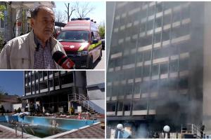 Incendiu la un hotel din Mamaia. Ipoteza administratorului despre ce ar fi provocat flăcările