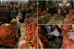 Moment simbolic în Ţara Sfântă: Patriarhul Ierusalimului a spălat picioarele a 12 episcopi. Pelerinii nu au mai umplut străzile în acest an de teama războiului