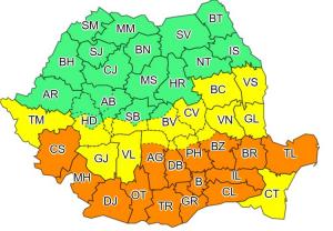 ANM revine cu o nouă actualizare a prognozei meteo. Coduri galben şi portocaliu de ninsori, viscol şi ger în România până în 23 martie