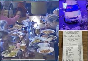 O familie a mâncat pe săturate de 300 de euro într-un local din UK, apoi a fugit fără să plătească. Patronii oferă recompensă