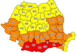 Cod roșu de caniculă, marți și miercuri, în București și mai multe județe din sudul-estul țării. ANM anunță temperaturi extreme, de peste 42 de grade Celsius