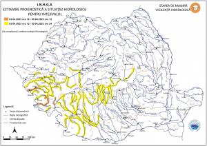 Alertă de inundații în România. Râuri din 13 județe, sub avertizări cod galben și portocaliu până miercuri noapte