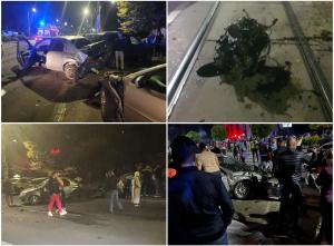 Patru tineri au ajuns la spital, după ce şoferul maşinii în care se aflau a izbit două autoturisme parcate, pe o stradă din Craiova