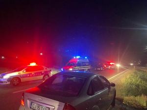 Momentul când cei doi soți din Cluj sunt loviți în plin și aruncați într-un cap de pod de șoferul de 24, care s-a urcat băut și drogat la volan
