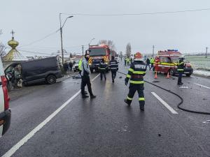 Accident dezastruos pe DN 28 Târgu Frumos – Iași. Un om a murit, alte două au ajuns la spital