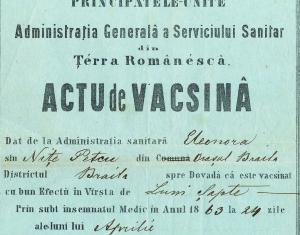 Cum arăta o adeverință de vaccinare emisă acum aproape 160 de ani: "Oamenii erau mult mai responsabili față de comunitate"