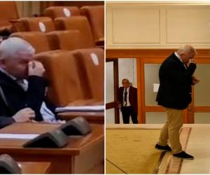 Bătaie în Parlament. Dan Vîlceanu, acuzat că l-a lovit cu genunchiul în nas pe Florin Roman. VIDEO