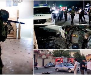 Filmul atacurilor teroriste din Daghestan, Rusia: 19 persoane, 15 politişti şi 4 civili, au murit. Indivizii care au luat cu asalt o biserică şi o sinagogă, identificaţi