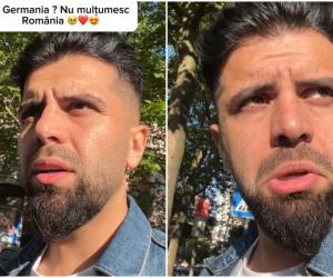 Reacţia unui român care a mers în Germania să vadă meciul României. 