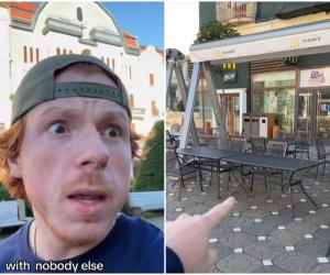Turist american, şocat de ce a văzut în Timişoara. Nu fură nimeni mesele de afară?! Cred că e timpul să venim în România