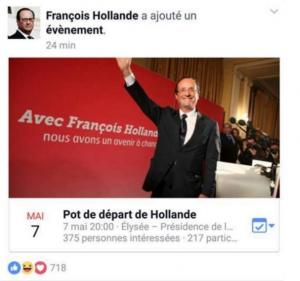 Pagina de Facebook a preşedintelui francez, ţinta HACKERILOR! Mesajul apărut pe contul lui Francois Hollande a stârnit HOHOTE DE RÂS!