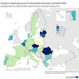 România a avut cea mai mare creştere din UE la preţul energiei electrice şi a fost pe 2 la gaze, anul trecut - Eurostat