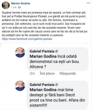 Poliţist pensionar umilit pe Facebook de Godină: 'Îi voi arăta pe toţi care fac de râs această meserie'