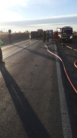 Tragedie cu 3 morți și 8 răniți, după un accident înfiorător pe un drum din Galați. A fost activat Planul roșu de intervenție