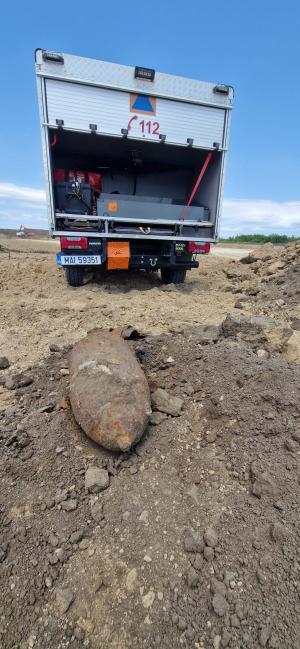 Încă o bombă de aviaţie sovietică, descoperită pe şantierul viitorului Spital Regional din Iaşi. A doua în două săptămâni