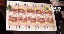 Peste 1,2 milioane de euro falși ar fi urmat să circule în România de la "fabrica de bani" din Suceava