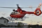 Bărbat de 33 de ani, prins sub un utilaj răsturnat la Domașnea. A fost dus la spital cu elicopterul SMURD