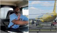 Momentul în care un Boeing 767 a lovit un camion şi un stâlp de iluminat înainte de aterizare, în SUA
