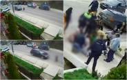 Momentul când un copil de 4 ani este izbit de o mașină în Bacău. A zburat câțiva metri chiar în fața bunicii