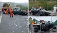 Un şofer de 70 de ani a fost la un pas să îşi omoare soţia şi nepoata, în accident. A adormit pe autostradă
