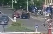 Ultimele clipe din viaţa Tatianei. Momentul când şoferul din Tulcea pierde controlul şi urcă pe trotuar