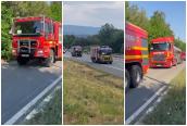 Momentul în care pompierii români ajung în Franţa, chemaţi să lupte cu focul devastator. Mesajul lui Macron