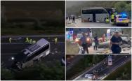 Carnagiu pe o șosea din Italia: 6 morți și 26 răniți, după impactul frontal dintre o rulotă şi un autocar