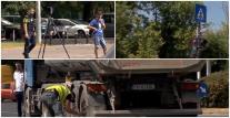 Copilul de 8 ani, mama și bunica, loviți de camion în Capitală, erau pe trecere. Șoferul spune că avea verde
