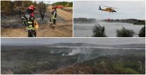 Zile de foc pentru pompierii români în Serbia. Incendiile au ajuns la mai puțin de 20 km de graniță