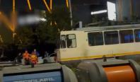 Bărbat lovit de tramvai în Capitală. S-ar fi împiedicat în timp ce traversa prin loc nepermis