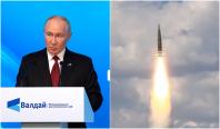 Putin amenință iar mai multe țări cu atacuri nucleare. Se laudă că nimeni nu are rachetele Rusiei
