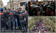 Europa, sub semnul protestelor. Ciocniri între elevi şi poliţie în Franţa şi Belgia, revoltă socială în Spania
