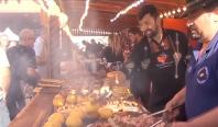 Piața Obor s-a transformat în târg de toamnă. Cât costă micii, pastrama și berea